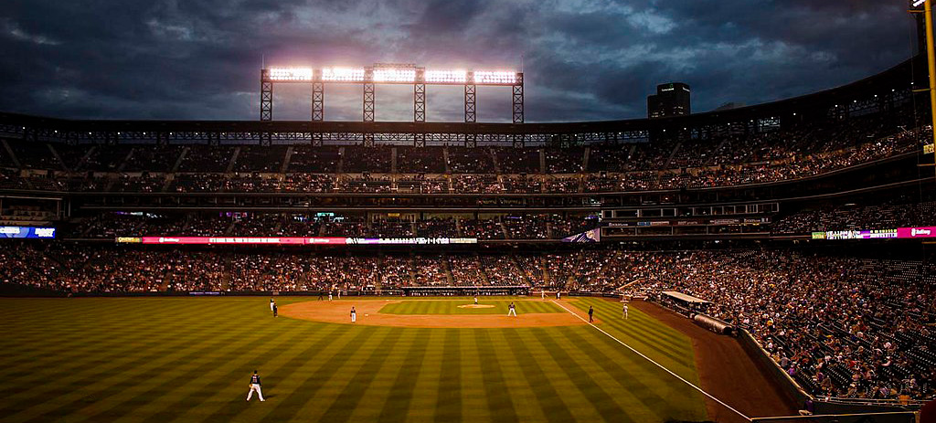 photo of baseball game at Coors Field